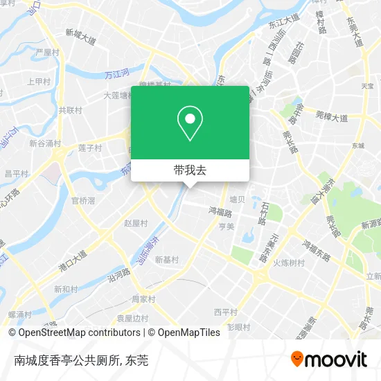 南城度香亭公共厕所地图
