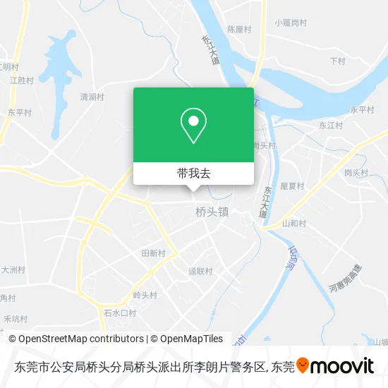 东莞市公安局桥头分局桥头派出所李朗片警务区地图