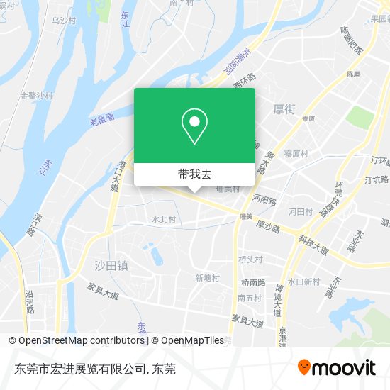 东莞市宏进展览有限公司地图