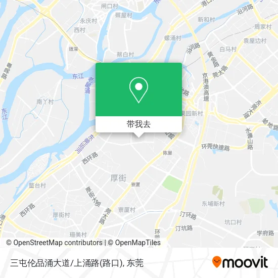 三屯伦品涌大道/上涌路(路口)地图