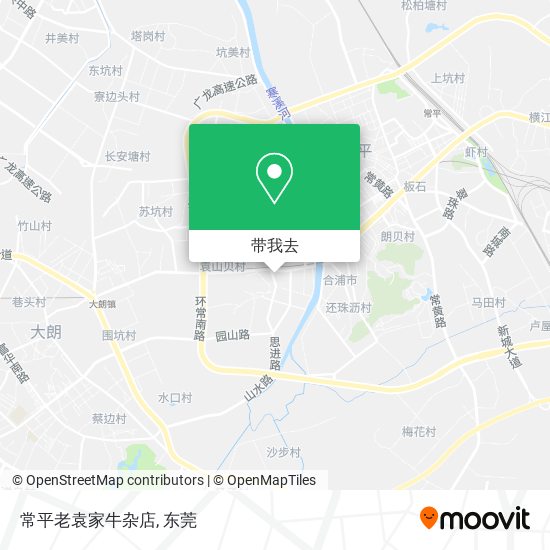 常平老袁家牛杂店地图