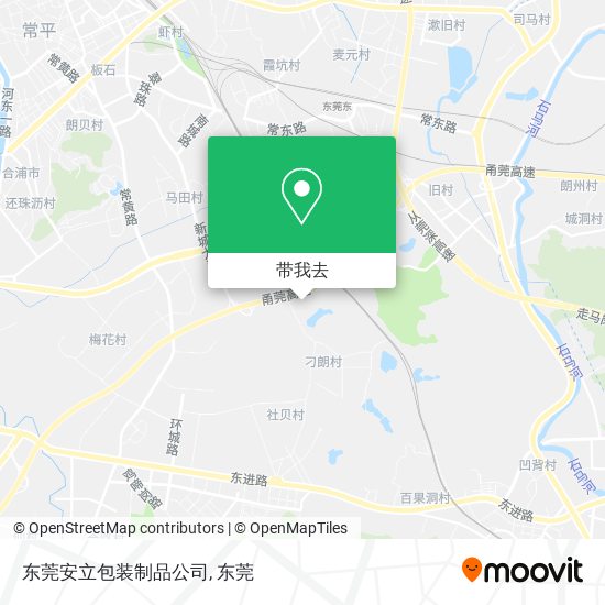 东莞安立包装制品公司地图