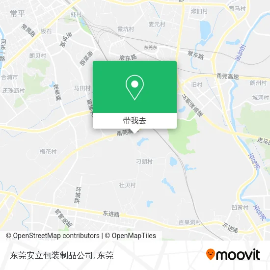 东莞安立包装制品公司地图