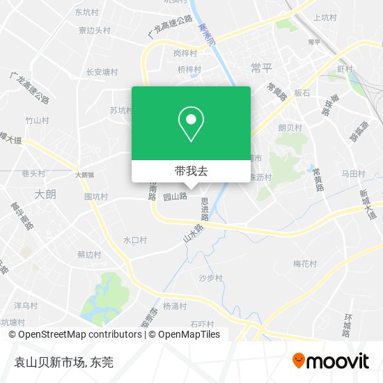 袁山贝新市场地图
