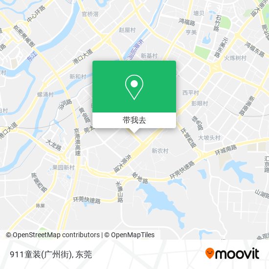 911童装(广州街)地图