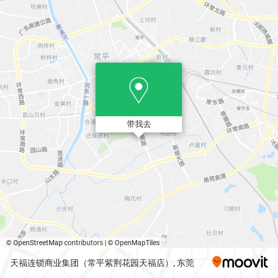 天福连锁商业集团（常平紫荆花园天福店）地图