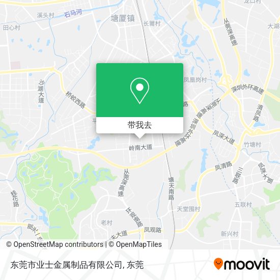东莞市业士金属制品有限公司地图