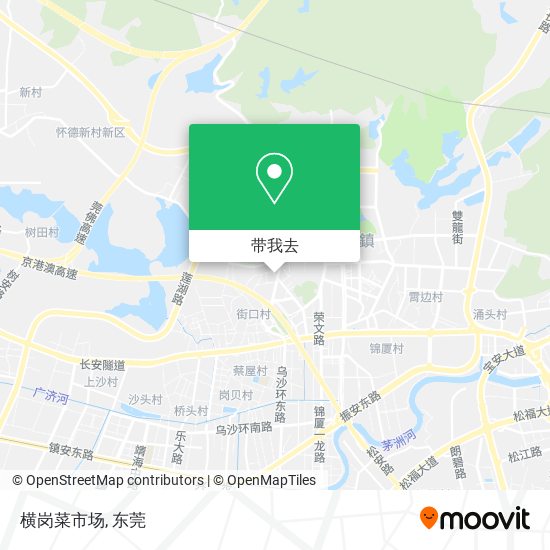 横岗菜市场地图