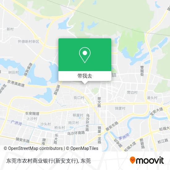 东莞市农村商业银行(新安支行)地图