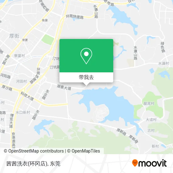 茜茜洗衣(环冈店)地图