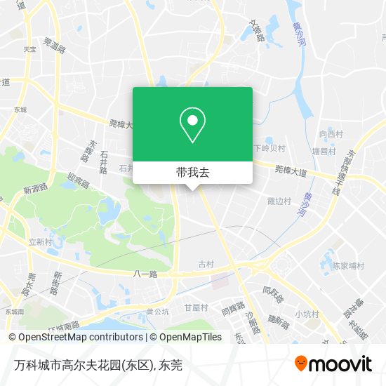 万科城市高尔夫花园(东区)地图
