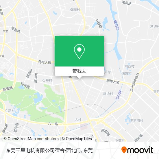 东莞三星电机有限公司宿舍-西北门地图