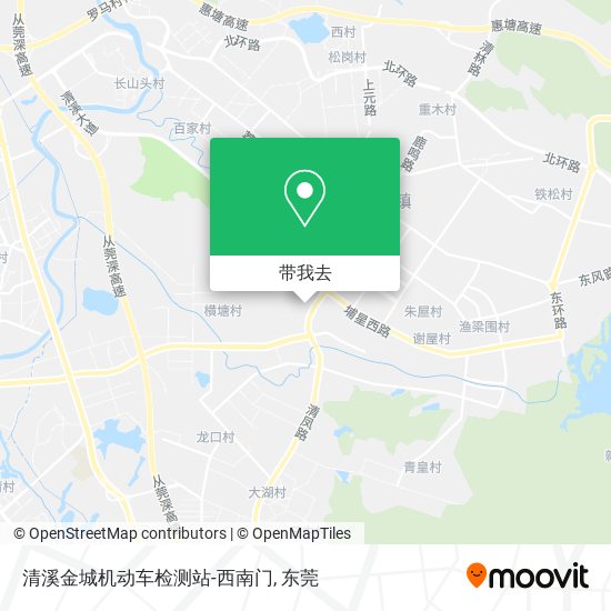 清溪金城机动车检测站-西南门地图