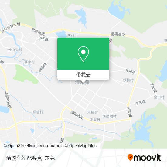 清溪车站配客点地图