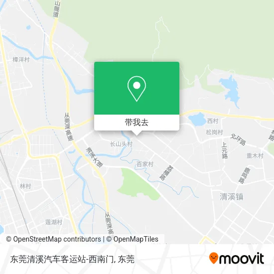 东莞清溪汽车客运站-西南门地图