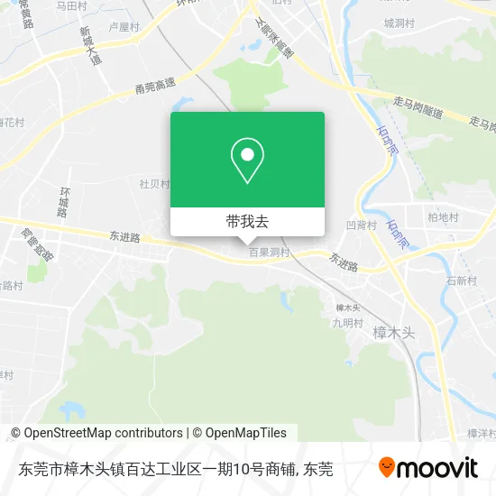 东莞市樟木头镇百达工业区一期10号商铺地图