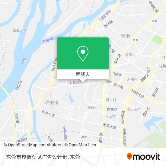 东莞市厚街创见广告设计部地图