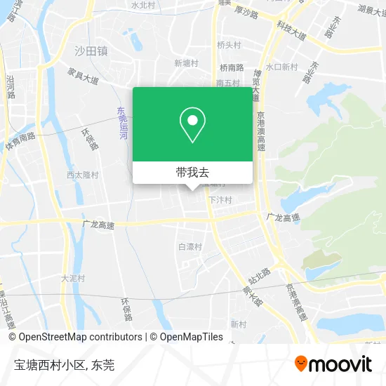 宝塘西村小区地图