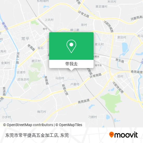 东莞市常平捷高五金加工店地图
