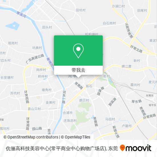 伉俪高科技美容中心(常平商业中心购物广场店)地图