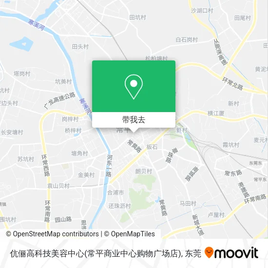 伉俪高科技美容中心(常平商业中心购物广场店)地图