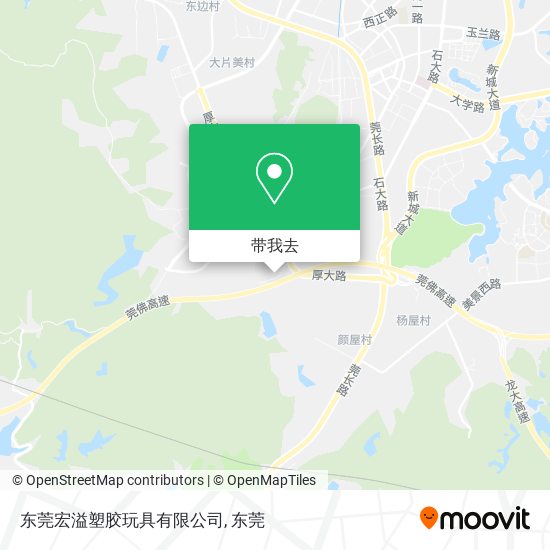 东莞宏溢塑胶玩具有限公司地图