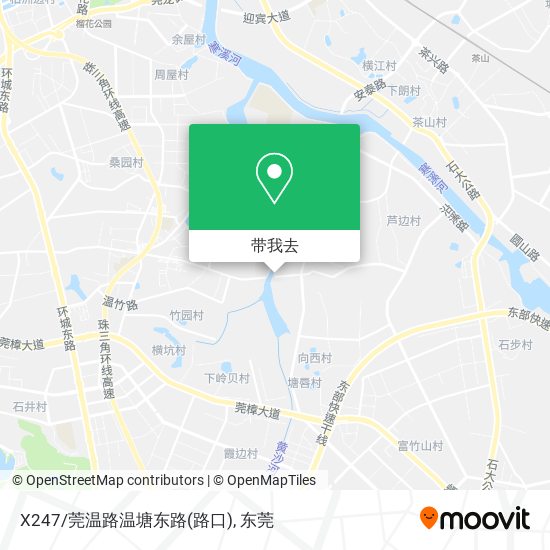 X247/莞温路温塘东路(路口)地图