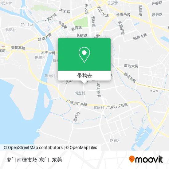 虎门南栅市场-东门地图