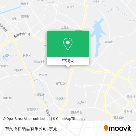 东莞鸿裕纸品有限公司地图