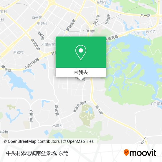 牛头村添记镇南盆景场地图