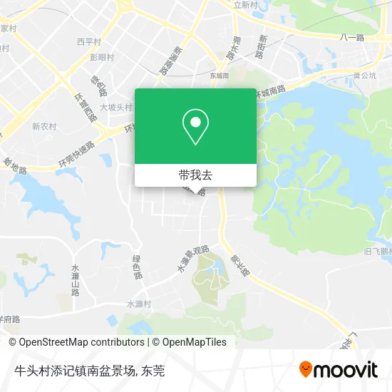 牛头村添记镇南盆景场地图