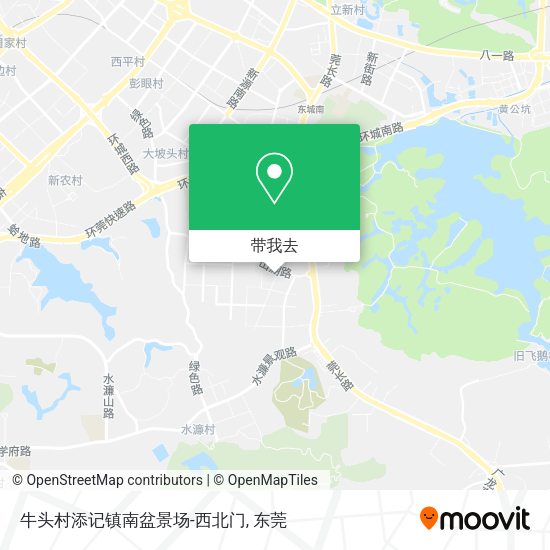 牛头村添记镇南盆景场-西北门地图