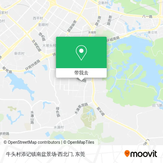 牛头村添记镇南盆景场-西北门地图