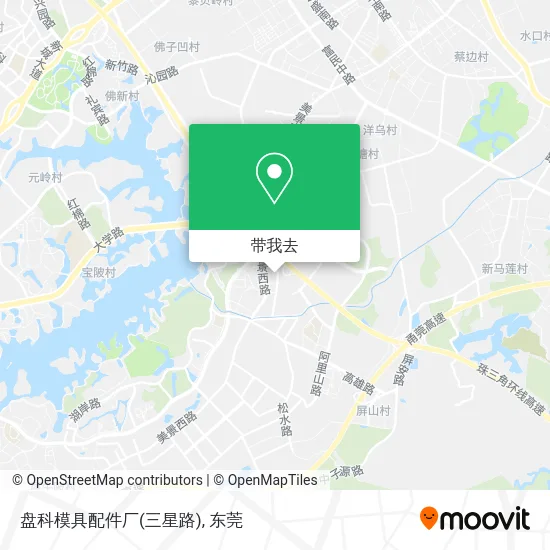 盘科模具配件厂(三星路)地图