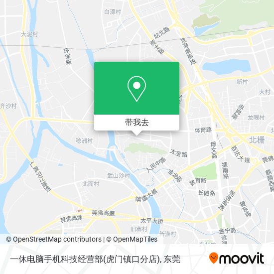 一休电脑手机科技经营部(虎门镇口分店)地图