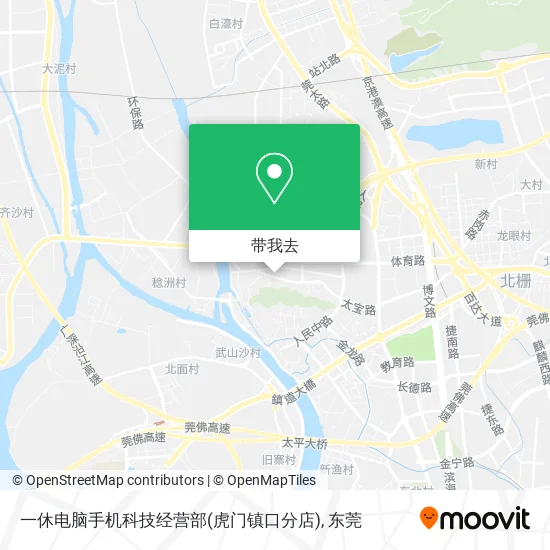 一休电脑手机科技经营部(虎门镇口分店)地图