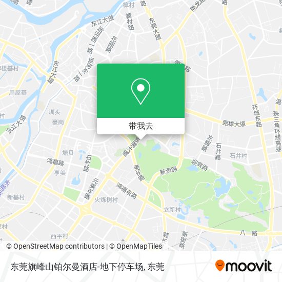 东莞旗峰山铂尔曼酒店-地下停车场地图