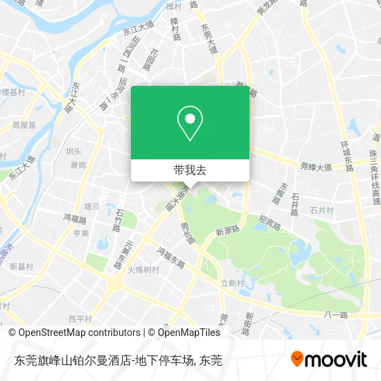 东莞旗峰山铂尔曼酒店-地下停车场地图