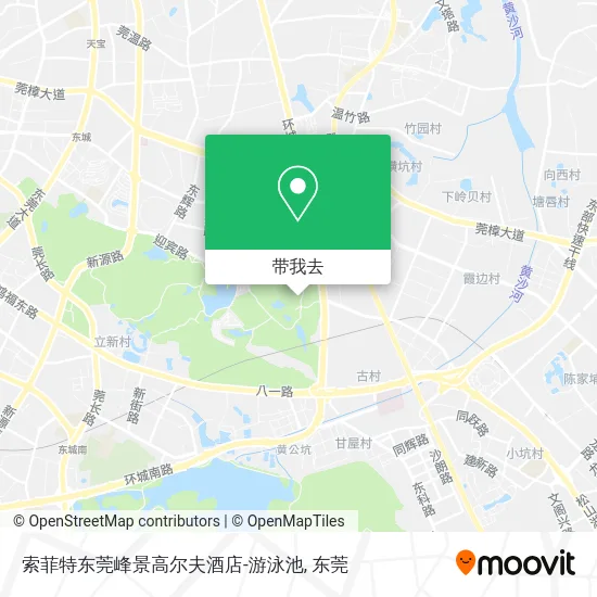 索菲特东莞峰景高尔夫酒店-游泳池地图