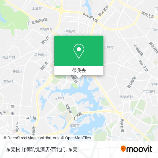 东莞松山湖凯悦酒店-西北门地图