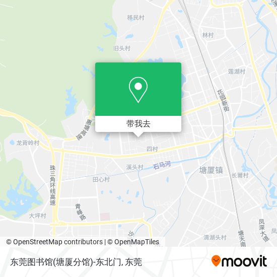 东莞图书馆(塘厦分馆)-东北门地图