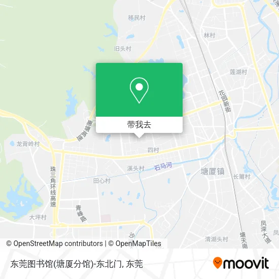 东莞图书馆(塘厦分馆)-东北门地图