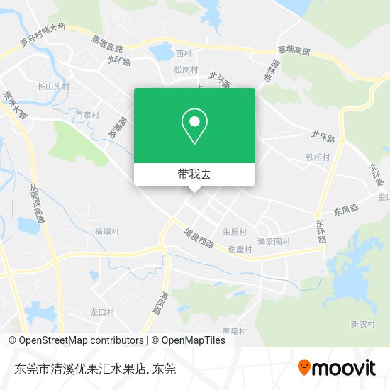东莞市清溪优果汇水果店地图