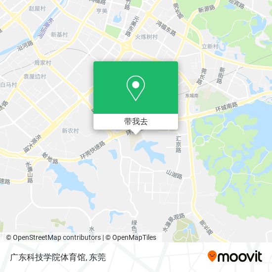 广东科技学院体育馆地图