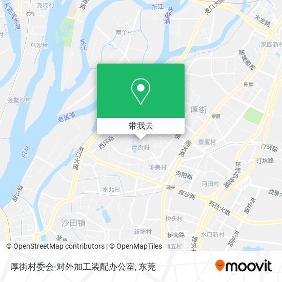 厚街村委会-对外加工装配办公室地图
