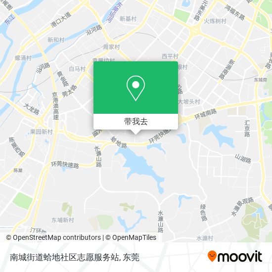 南城街道蛤地社区志愿服务站地图