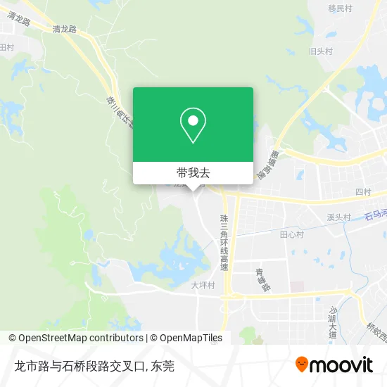 龙市路与石桥段路交叉口地图