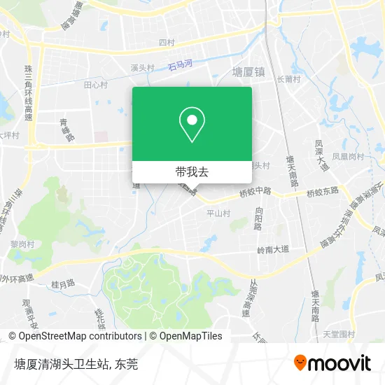 塘厦清湖头卫生站地图