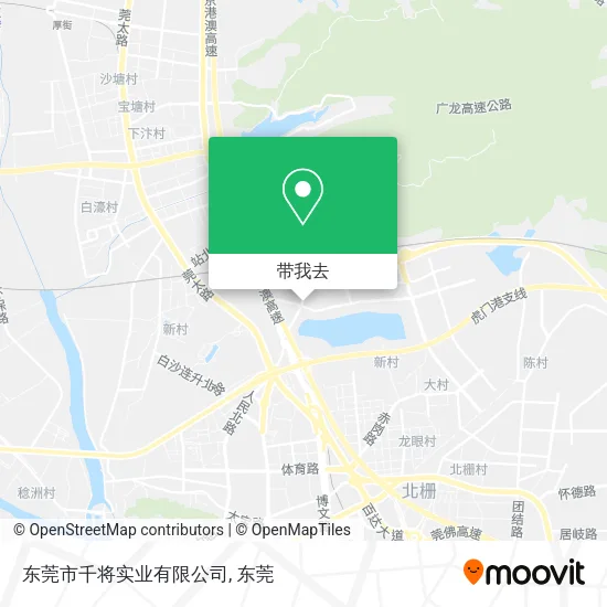 东莞市千将实业有限公司地图