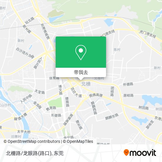 北栅路/龙眼路(路口)地图